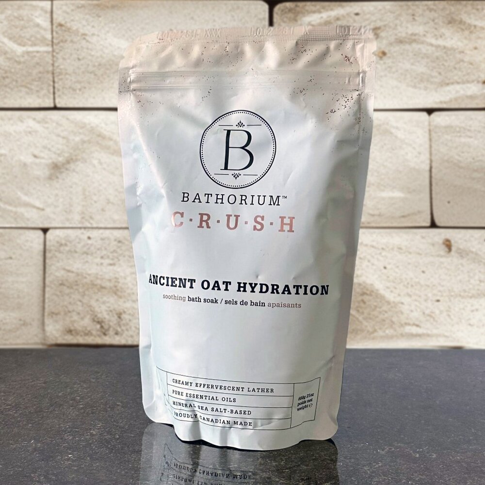🛁Bathorium™ Ancient Oat Hydration Crush Mineral Sea Salt Bath Soak ~ NWT!